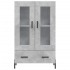 Aparador alto madera de ingeniería gris hormigón 69,5x31x115