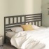 Cabecero de cama madera maciza de pino gris 206x4x100