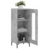 Aparador de madera contrachapada gris hormigón 34,5x34x90