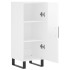 Aparador de madera contrachapada blanco brillante 34,5x34x90