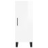 Aparador de madera contrachapada blanco brillante 34,5x34x90