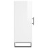 Aparador de madera contrachapada blanco brillante 34,5x34x90