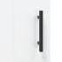 Aparador de madera contrachapada blanco brillante 34,5x34x90