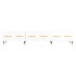 Mueble de TV madera de ingeniería blanco brillo 150x36x30