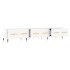 Mueble de TV madera de ingeniería blanco brillo 150x36x30