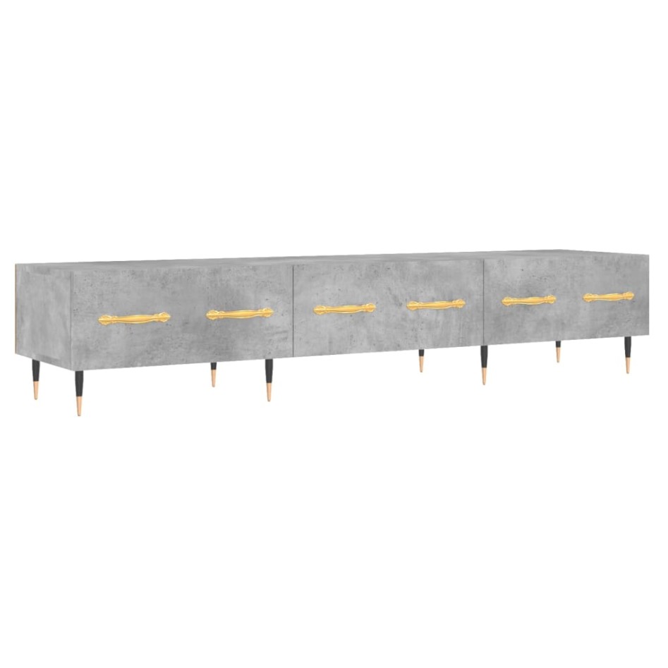 Mueble para TV madera de ingeniería gris hormigón 150x36x30