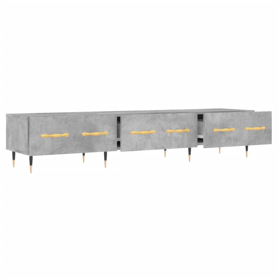 Mueble para TV madera de ingeniería gris hormigón 150x36x30
