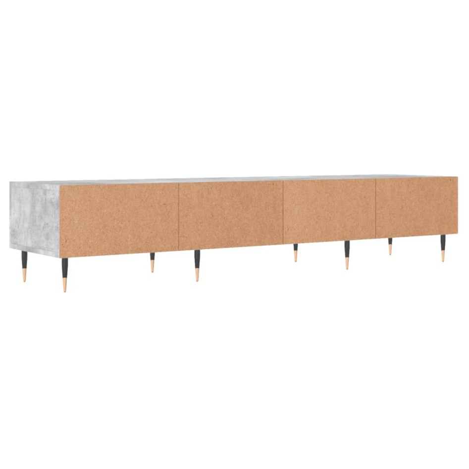 Mueble para TV madera de ingeniería gris hormigón 150x36x30