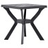 Mesa bistró plástico gris antracita 70x70x72