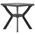 Mesa bistró plástico gris antracita 70x70x72