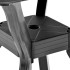 Mesa bistró plástico gris antracita 70x70x72