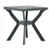 Mesa bistró plástico gris antracita 70x70x72