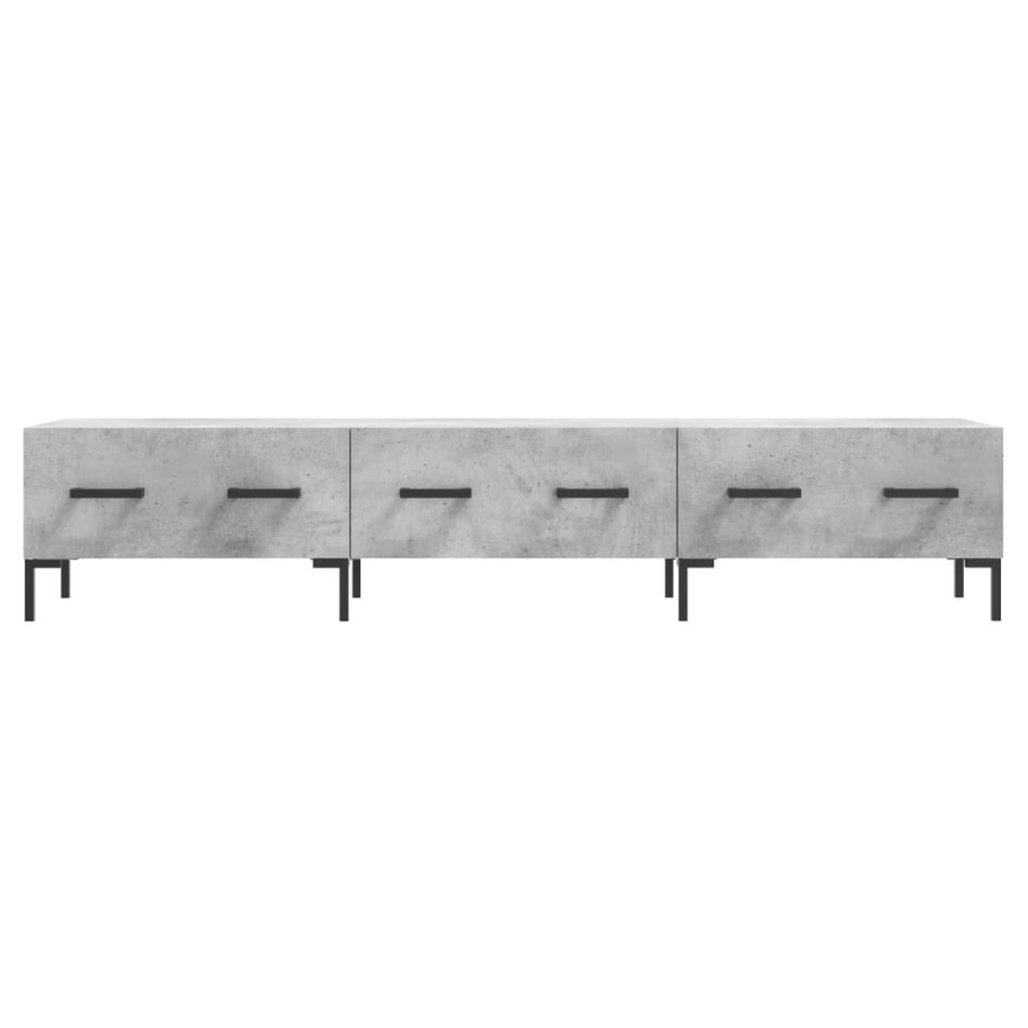 Mueble para TV madera de ingeniería gris hormigón 150x36x30