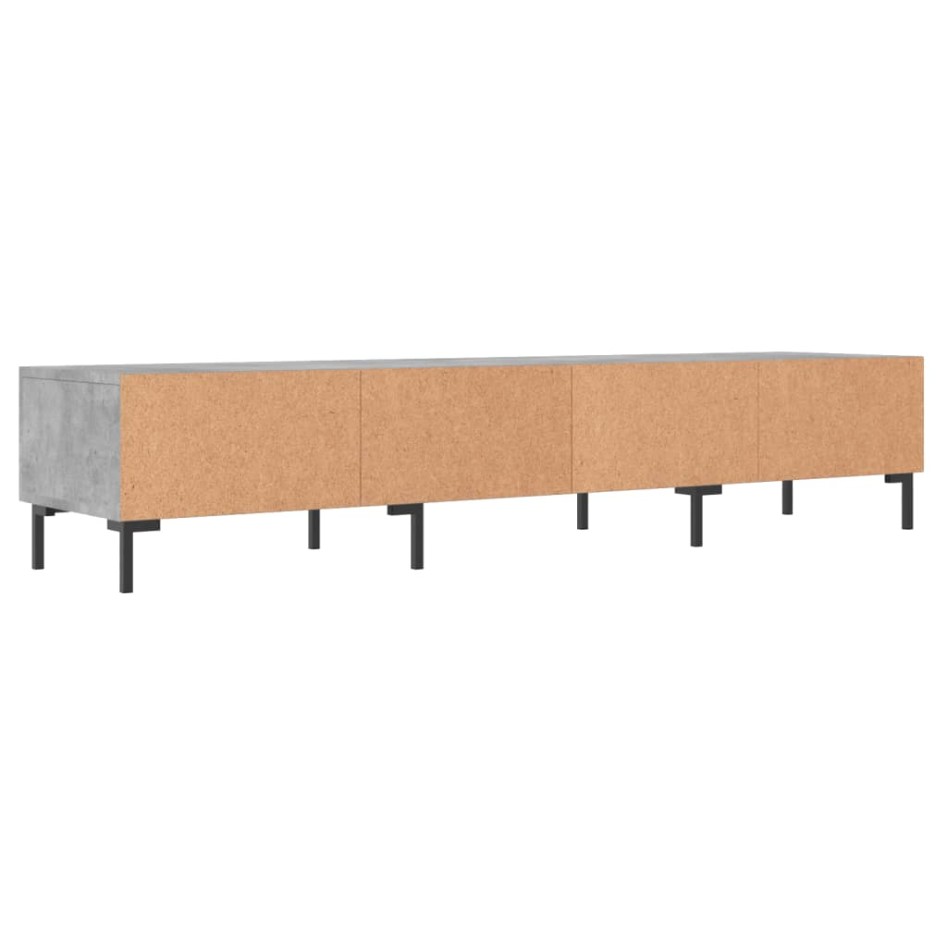 Mueble para TV madera de ingeniería gris hormigón 150x36x30