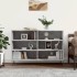 Aparador de madera contrachapada gris hormigón 103,5x35x70
