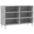 Aparador de madera contrachapada gris hormigón 103,5x35x70