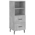 Aparador de madera contrachapada gris hormigón 34,5x34x90