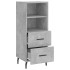 Aparador de madera contrachapada gris hormigón 34,5x34x90