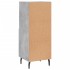 Aparador de madera contrachapada gris hormigón 34,5x34x90