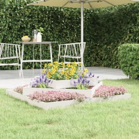 Jardinera madera maciza de pino blanco 112x112x27