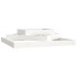 Jardinera madera maciza de pino blanco 112x112x27