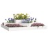 Jardinera madera maciza de pino blanco 112x112x27