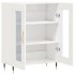 Aparador de madera contrachapada blanco brillante 69,5x34x90