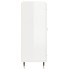 Aparador de madera contrachapada blanco brillante 69,5x34x90
