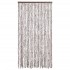 Cortina mosquitera chenilla gris taupe y blanco 100x220