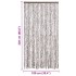 Cortina mosquitera chenilla gris taupe y blanco 100x220