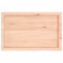 Estante de pared madera maciza roble sin tratar 80x50x(2-6)