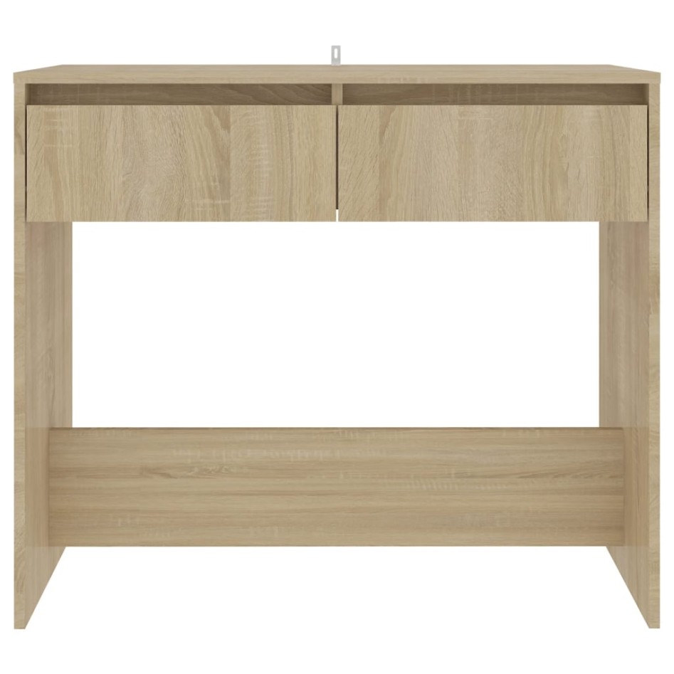 Mesa consola de madera contrachapada roble Sonoma 89x41x76,5