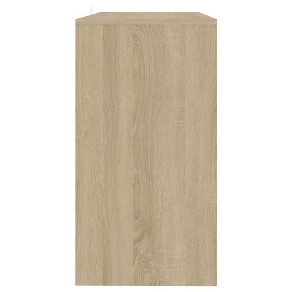 Mesa consola de madera contrachapada roble Sonoma 89x41x76,5