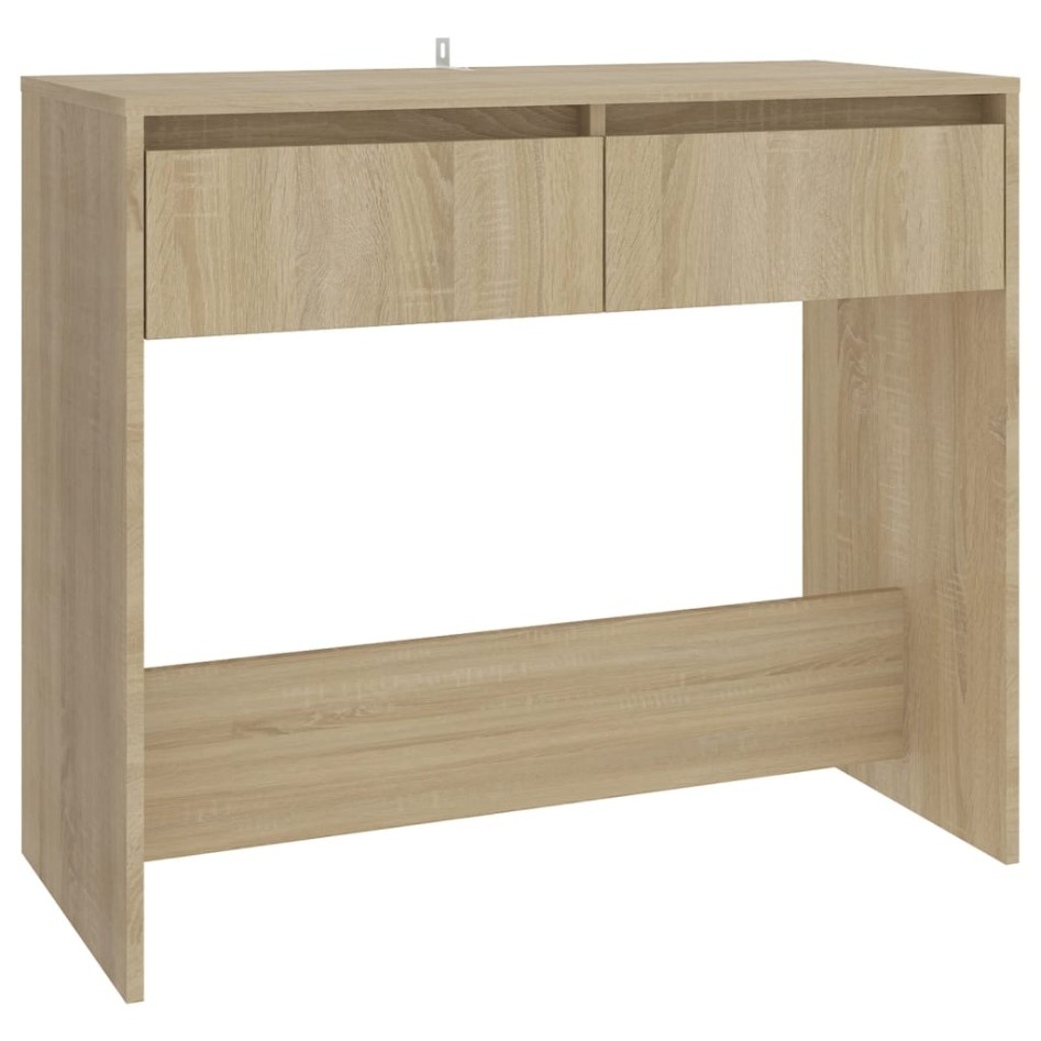 Mesa consola de madera contrachapada roble Sonoma 89x41x76,5