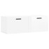 Armario de pared madera ingeniería blanco brillo 100x36,5x35