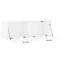 Armario de pared madera ingeniería blanco brillo 100x36,5x35