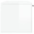 Armario de pared madera ingeniería blanco brillo 100x36,5x35