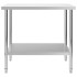 Mesa de trabajo para cocina acero inoxidable 100x60x85