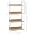 Estantería de 4 niveles madera ingeniería roble