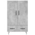 Aparador alto madera de ingeniería gris hormigón 69,5x31x115