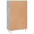 Aparador alto madera de ingeniería gris hormigón 69,5x31x115