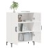 Aparador de madera contrachapada blanco brillante 69,5x34x90