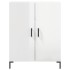 Aparador de madera contrachapada blanco brillante 69,5x34x90