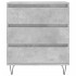 Aparador de madera contrachapada gris hormigón 60x35x70