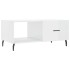 Mesa de centro madera contrachapada blanco brillo 90x50x40