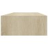 Estantes de pared con cajón 2 uds MDF roble 60x23,5x10