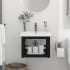 Estructura de lavabo suspendido hierro negro 40x38x31