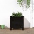Jardinera madera maciza de pino negro 40x40x39