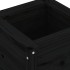 Jardinera madera maciza de pino negro 40x40x39