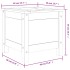Jardinera madera maciza de pino negro 40x40x39